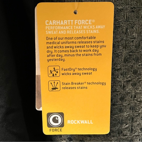 Carhartt Black Scrub Top- Unisex 2X - Picture 8 of 13